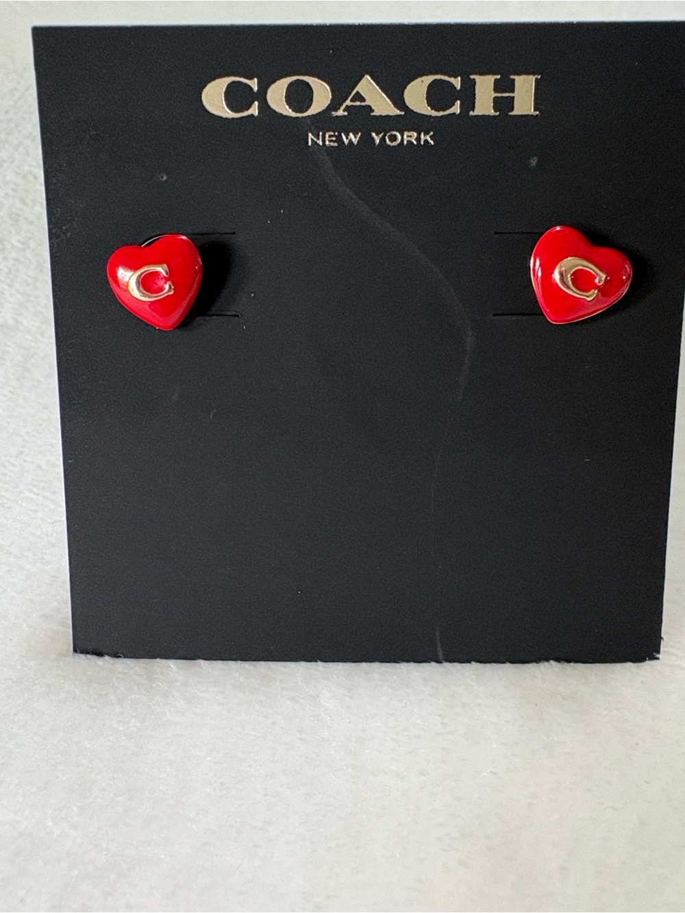 Coach Heart Earrings - Picture 2 of 8